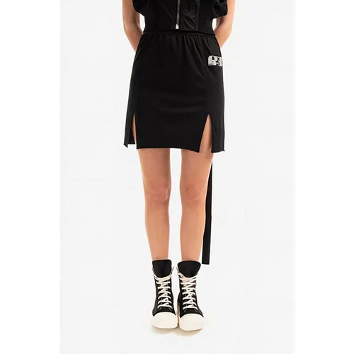 Rick Owens Pamučna suknja boja: crna, mini, pencil, DS01B7343.RNEP3-black