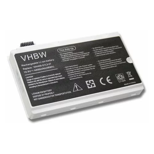 VHBW Baterija za Fujitsu Siemens Amilo XI2428 / XI2528 / XI2550 / PI2450, bela, 4400 mAh