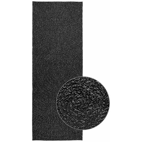 VidaXL Preproga ZIZUR antracit 80x200 cm videz jute notranja/zunanja Slike