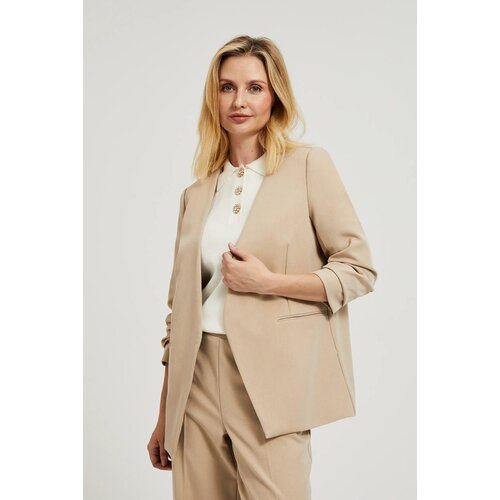 Moodo Women&amp;#039;s jacket 3/4 sleeves - beige Slike