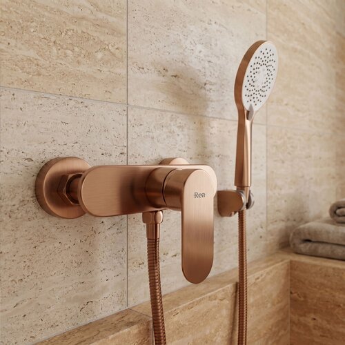 Rea Me&scaron;alnik za prho DROP Brush Copper Cene