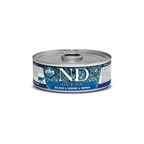Nuevo N&D hrana u konzervi za mačke - ocean - brancin i račići - 80gr Slike