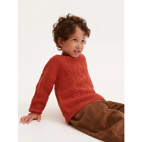 Reserved - Predimenzionirani melanž džemper - crvena