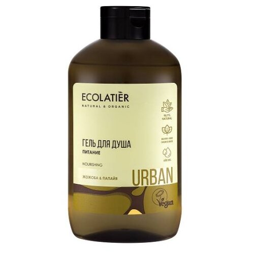 ECOLATIER Urban - Gel za tu&amp;scaron;iranje JOJOBA &amp;amp; PAPAJA 600ml Slike
