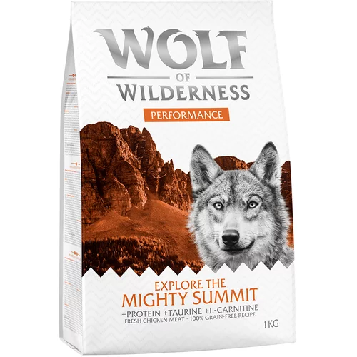 Wolf of Wilderness 2 x 1 kg suha hrana po posebni ceni! Explore The Mighty Summit - Performance