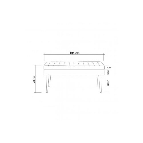 Hanah home Trpezarijska klupa Vina 1070 110x50x40cm Bež-Zelena Slike