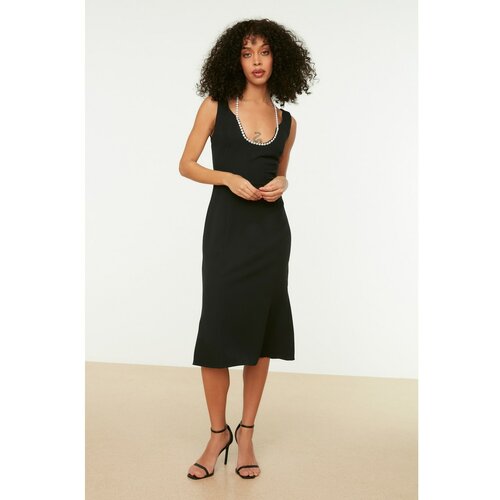 Trendyol Black Accessory Detailed Dress Slike