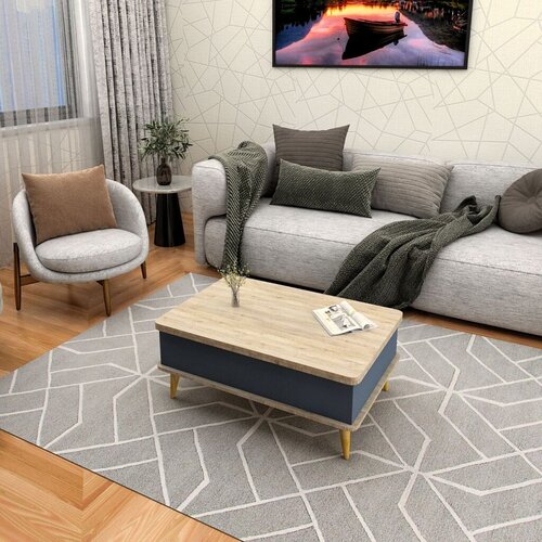 Hanah home sto za dnevnu sobu dy ada 90x38x60 cm, antracit Cene