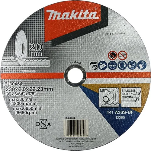 Makita rezna ploča za inox B-60464 Ø230 mm