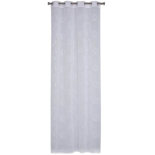  Gotove zavjese Camia bijela cvijeće 140x250 cm Slike