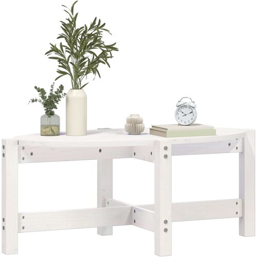  Stolić za kavu bijeli 87 x 48 x 35 cm od masivne borovine Slike
