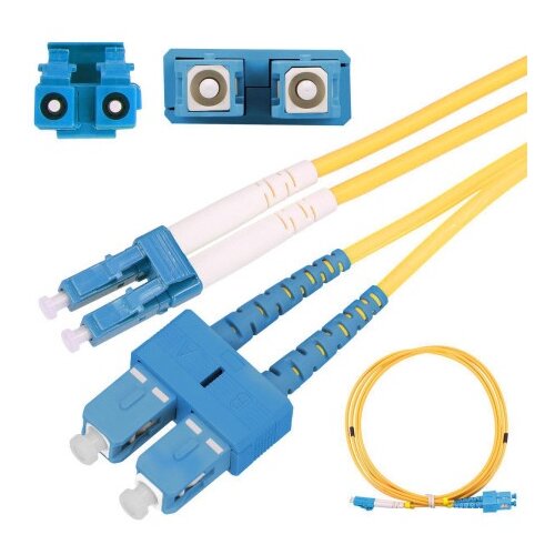 Extralink Patchcord SC/UPC-LC/UPC, SM, G652D, Duplex, 3.0mm 1.0m ( 5625 ) Slike