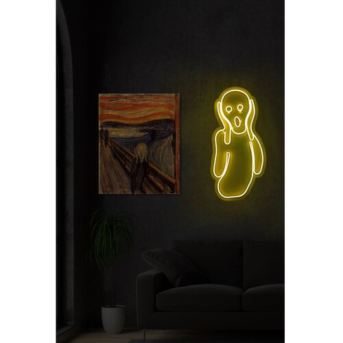 Wallity Dekorativna plastična LED rasveta Scream Yellow Slike