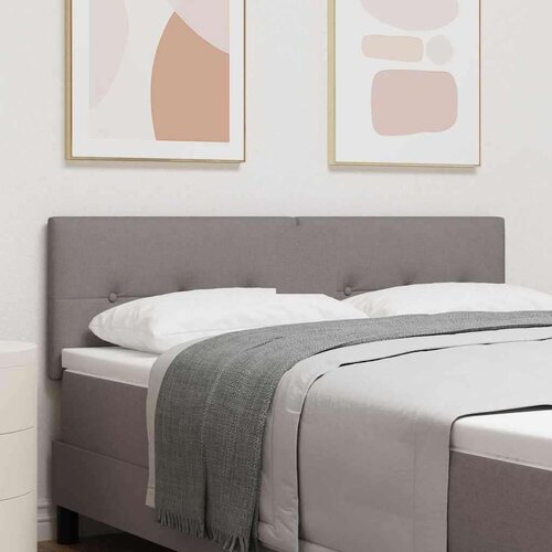  LED glava kreveta S LED lampica Sivo-smeđa 160 cm Poliester Cijene