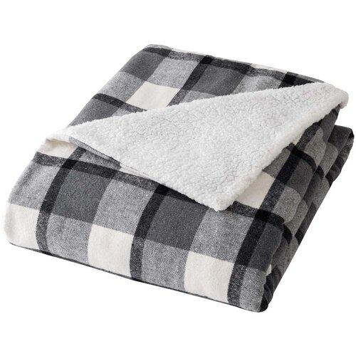 Douceur d int&amp;eacute;rieur Siva deka od sherpa flisa 125x150 cm Ecossais &amp;ndash; Slike