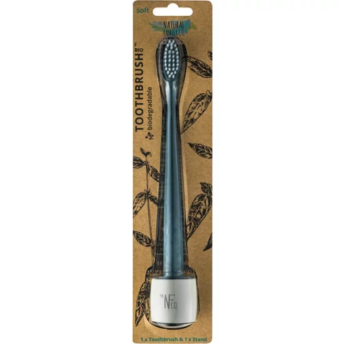 Natural Family CO. bio Toothbrush & Stand - Monsoon Mist