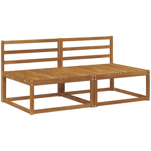  2 Komad Srednja sofa za van Prirodna 158 x 83 x 73 cm Slike