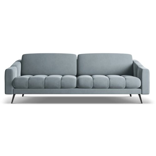 Makamii Svijetlo plava baršunasti sofa 238 cm Nalu – Cijene