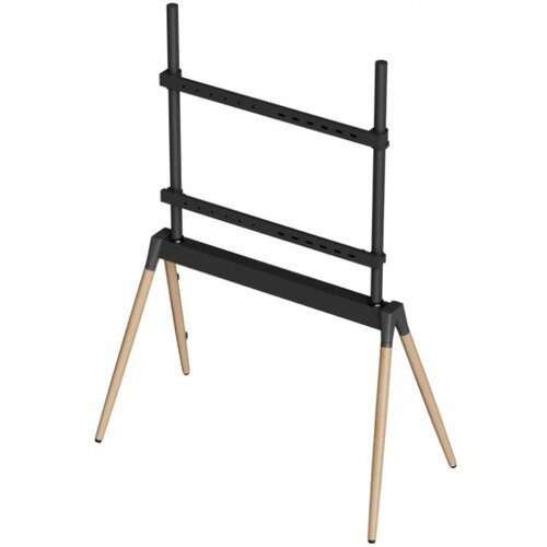 Gembird TVS-86F-01-BK Podno postolje za TV, 55-86inc, crno/drvo Cene