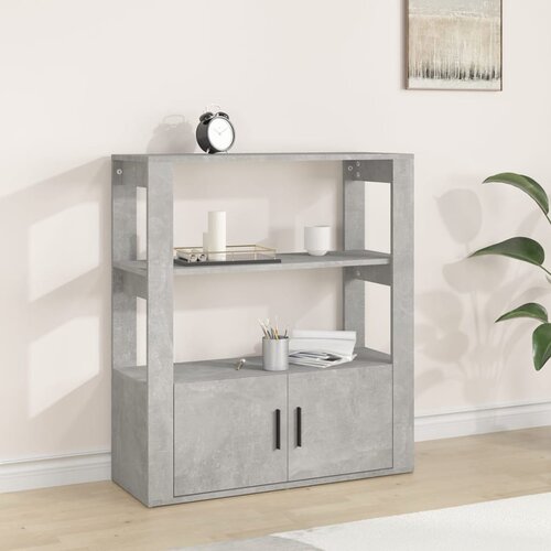  Komoda siva boja betona 80x30x90 cm od konstruiranog drva Cijene