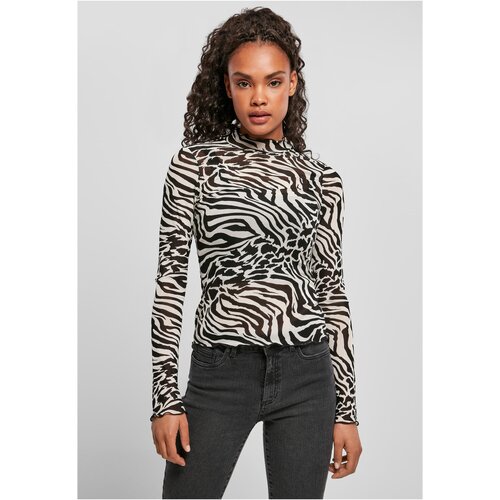 UC Ladies AOP Mesh Women&amp;#039;s Long Sleeve Turtleneck White/Black Slike