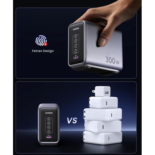 Ugreen Nexode 300W GaN II 5-portni USB polnilec - box Cene