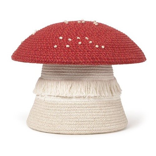 Lorena Canals Crvena/krem tekstilna dječja kutija za pohranu ø 38x33 cm Big Mushroom – Cijene