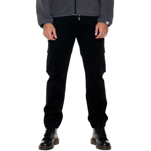 Leone 1947 Hlače cargo Man Cargo Soft Basic Črna Cene