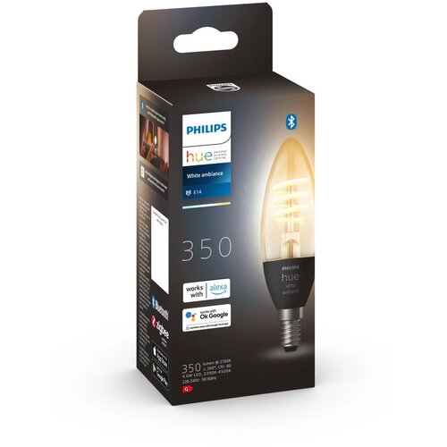 Philips Filament pametna žarnica z žarnico E14, 5 W White ambiance &amp;ndash; Slike