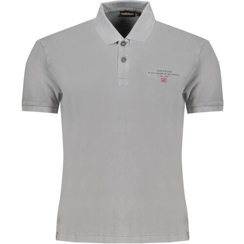 Napapijri MEN&amp;amp;#39;S GRAY SHORT SLEEVED POLO SHIRT Slike