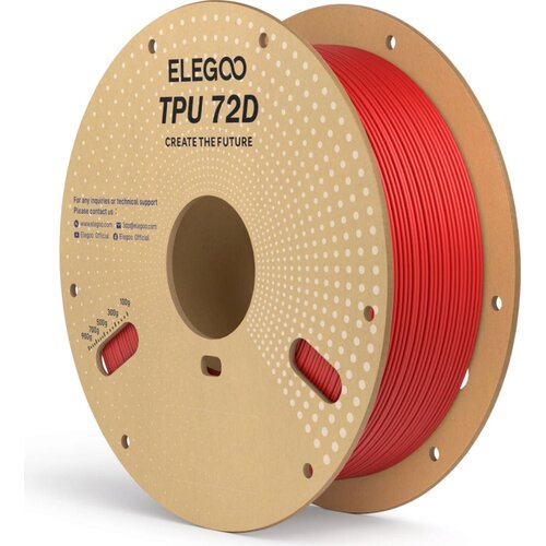 Elegoo TPU 72D Red - 1,75 mm / 1000 g Slike