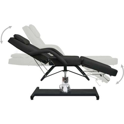 VidaXL Masažna miza črna 180x62x(87-112) cm Slike