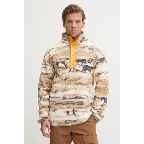 Columbia Flis HELVETIA II PRINTED HALF SNAP FLEECE Bež Slike