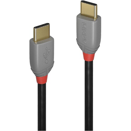 Lindy USB kabel USB 2.0 USB-C&reg; vtič\, USB-C&reg; vtič 1.00 m črna\, siva 36871, (20425713) Cene