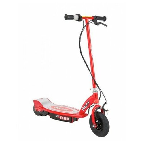 Razor trotinet power core E100 electric scooter - red (aluminum deck) Slike