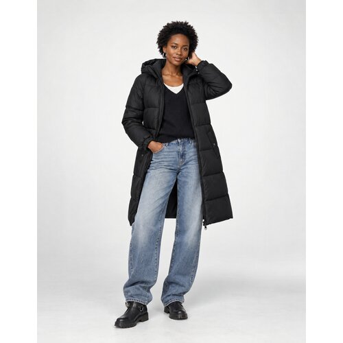 Vero Moda Puhovke VMGRETAFIE 3/4 COATED Črna Slike