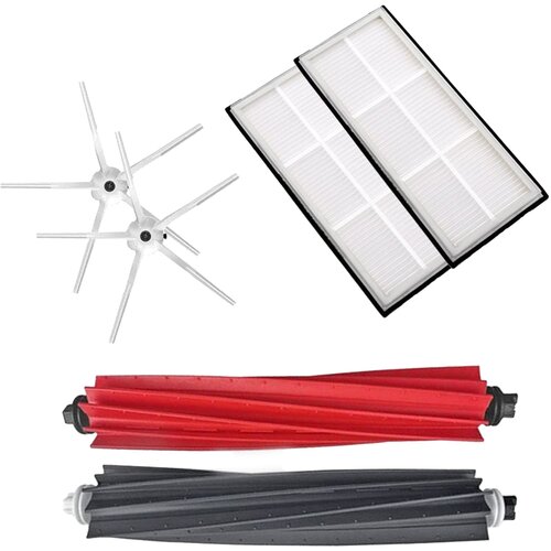  Mega-pack z belimi stranskimi krtačkami za Roborock S8 Slike