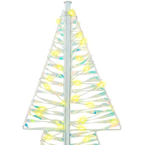 VidaXL Božićno drvce s 240 LED svjetlima Topla bijela 180 cm PET Slike