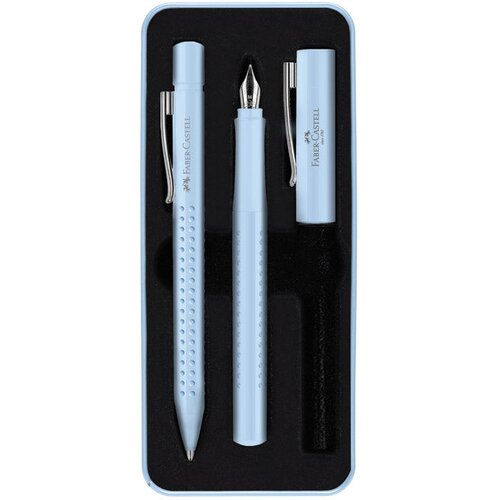  GARNITURA OLOVKA KEMIJSKA PLUS NALIVPERO GRIP 2010 HARMONY U MET.KUTIJI FABER CASTELL 201524 SKY BLUE Cene