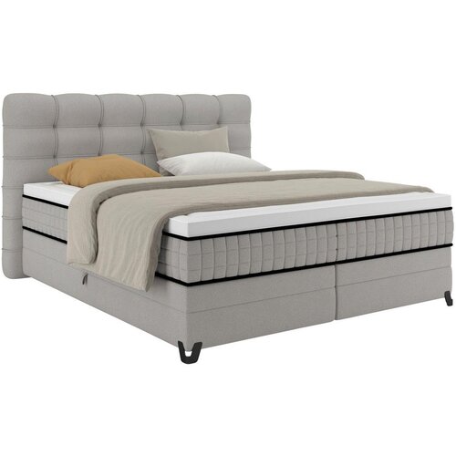 Premium Living Postelja Boxspring Carmen C, Siva, 180x200 Slike