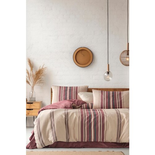 Aberto Design komplet posteljina Rome, 200x220 cm, Crvena-Bež Slike