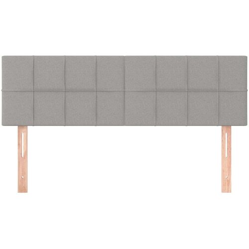  Uzglavlja 2 kom svjetlosiva 72 x 5 x 78/88 cm od tkanine Slike