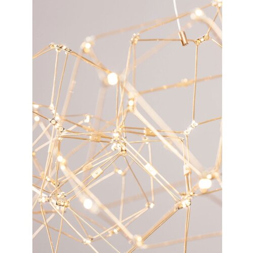 Nova Luce Aluminijasta LED viseča svetilka v zlati barvi Nebula &amp;ndash; Slike