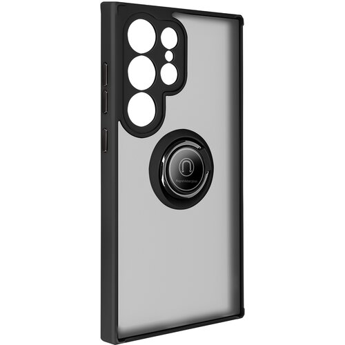 AVIZAR Ovitek za Samsung Galaxy S24 Ultra Metal Ring Stand Funkcija, Črna, (5000013242) Cene