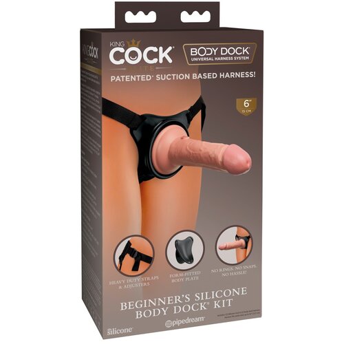 King Cock Elite za početnike - dildo na štipaljku s pojasom (prirodni) Cijene