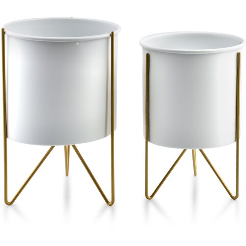 Mondex Swen White&amp;amp;Gold Komplet 2 Ohi&amp;scaron;ij18Xh26Cm/16Xh23Cm, (5000158492) Slike
