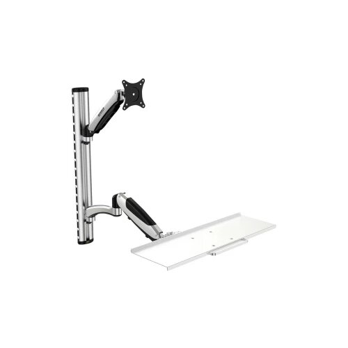 SpeaKa Professional SP-MM-730 1-struki zidni nosač za monitor 33,0 cm (13'') - 68,6 cm (27'') ladica za tipkovnicu, podesiv po visini, nagibni i okretni Cijene