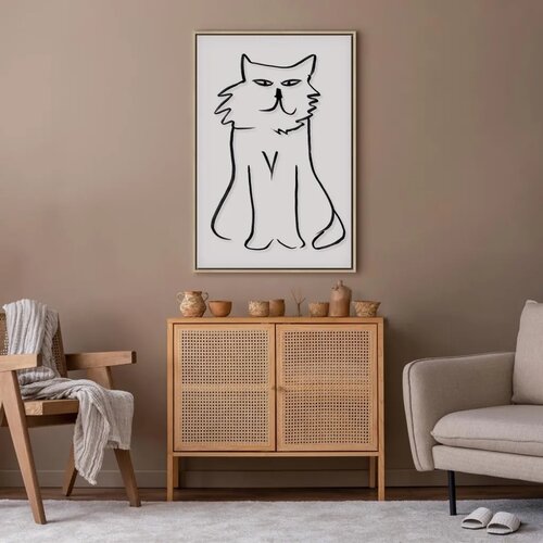 Slika - I\&amp;#039;m Looking at You! (1 Part) Vertical 60x90 U prirodnom drvenom okviru Slike