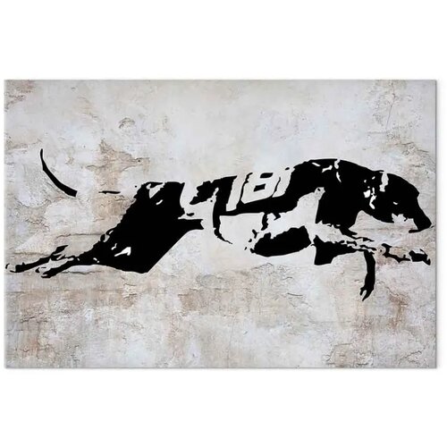  Slika - Greyhound Race (1 Part) Wide 60x40 Akustična Slike