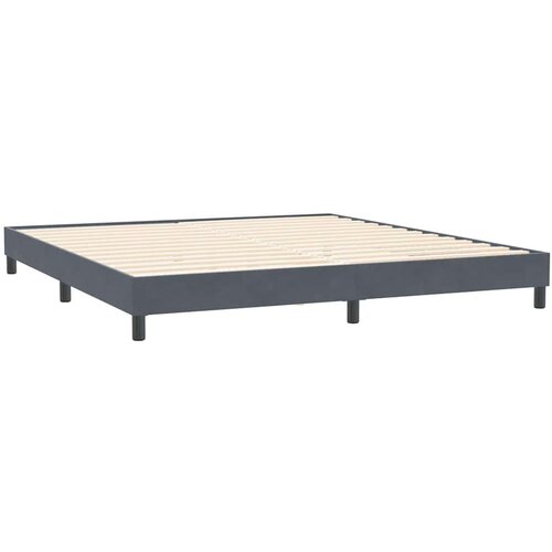 vidaXL posteljni okvir brez vzmetnice temno siva 200x210 cm žamet Cene